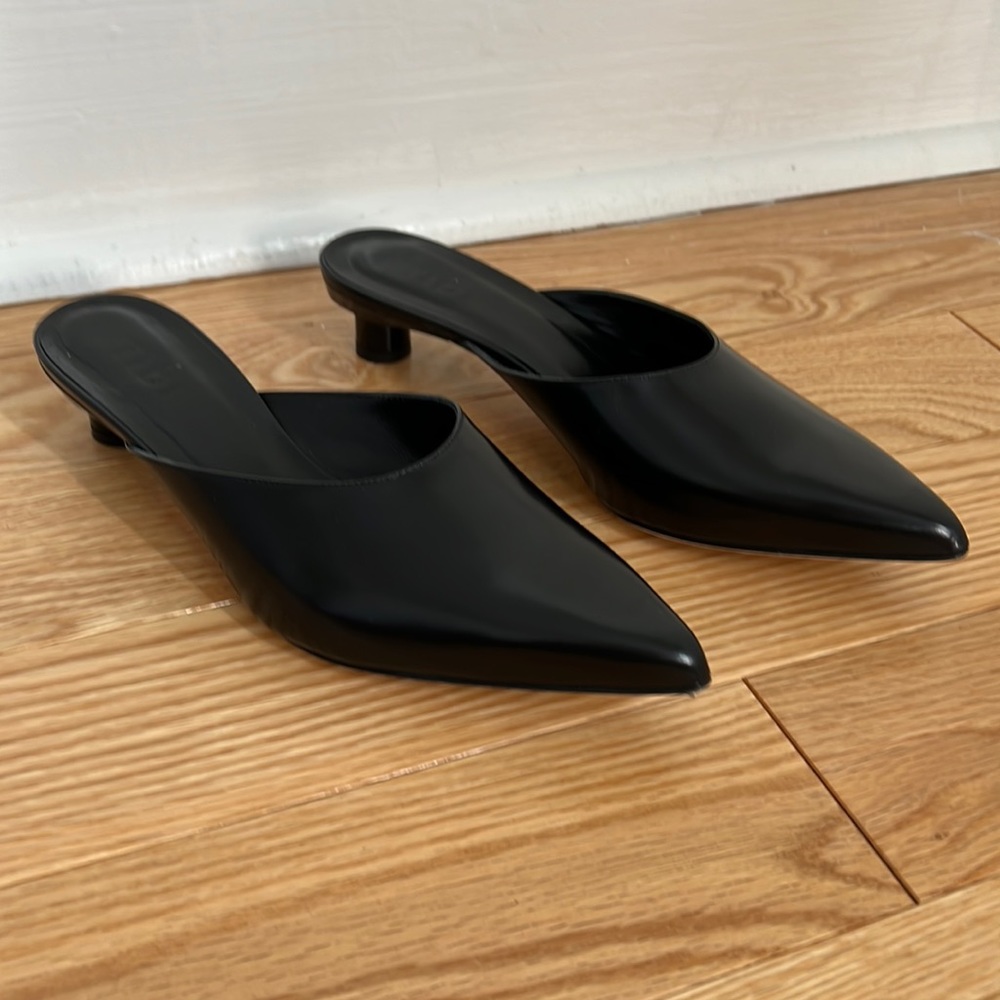 Tibi Luke Mules black leather mules 7